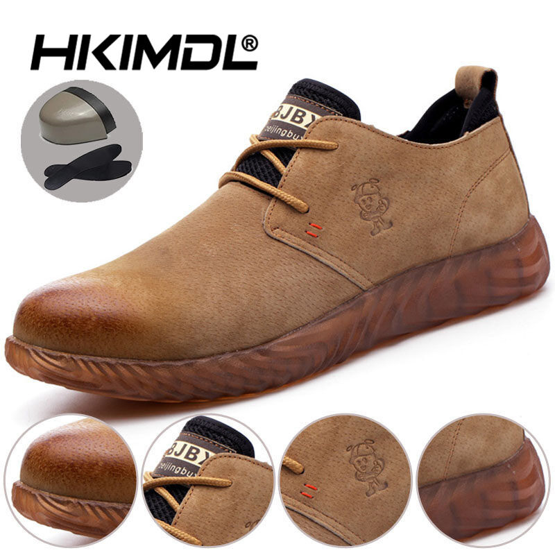HKIMDL Xây Dựng Giày An Toàn Đàn Ông Đâm Thủng Bằng Chứng Làm Việc Giày Chống-Công Bất Ngờ Thép Giày Chân Chống-Spark Thợ Hàn Giày An Toàn Khởi Động 37-45