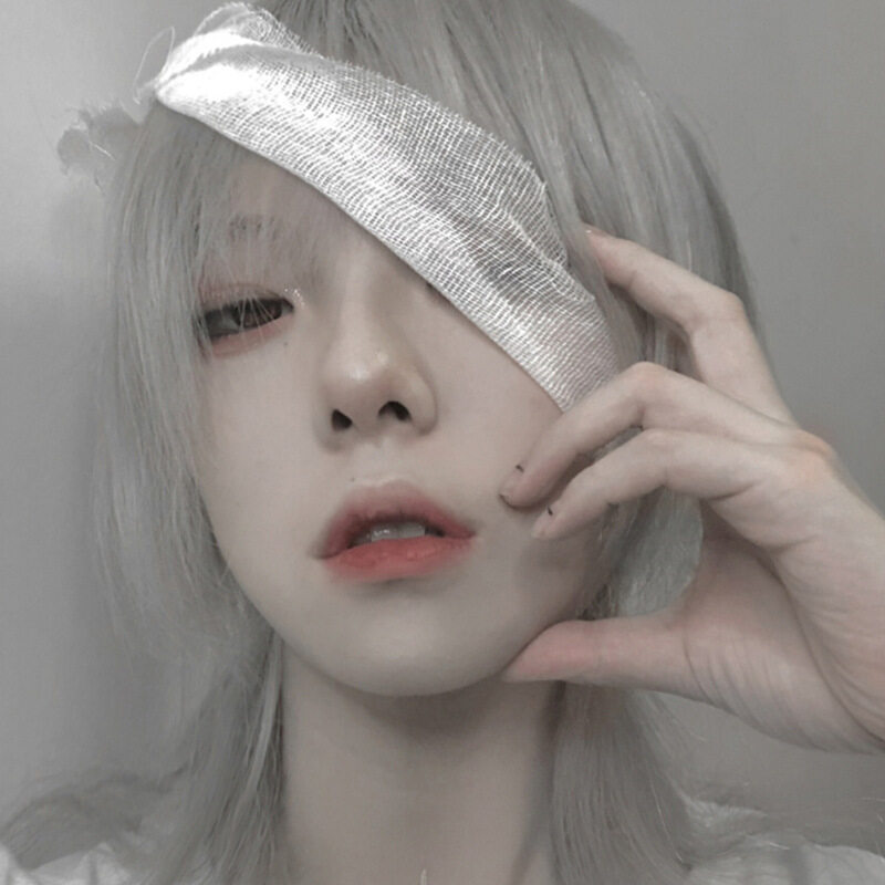 Tóc Giả Đuôi Sói Tóc Ngắn Đầu Đen Lưới Màu Đỏ Cho Nam Tóc Giả Biểu Diễn Unisex Nhật Bản Bộ Tóc Giảm Tuổi Tự Sướng Học Sinh Chất Lượng Cao Bền