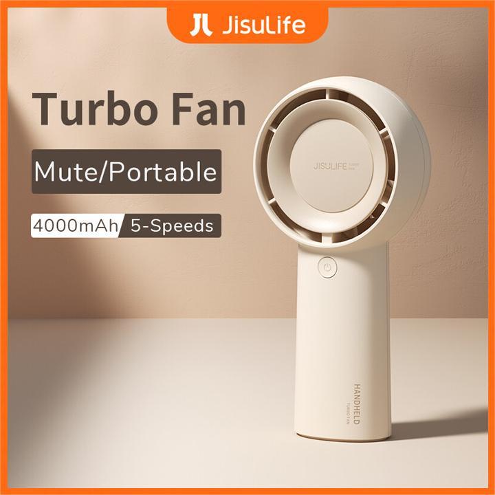 Quạt nhỏ gọn sạc được Jisulife Quạt cầm tay sinh viên cầm tay USB 4000mAh