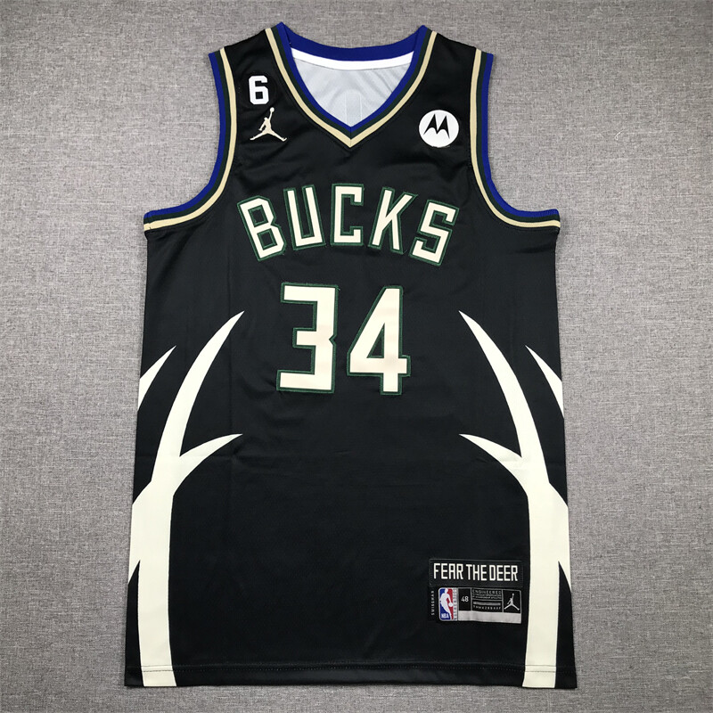 milwaukee bucks black jersey