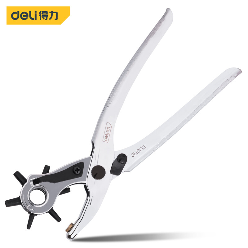 Deli lỗ đục lỗ 9 inch rotary lỗ đục lỗ thắt lưng bằng da craft rotary dụng cụ đục dl1919c