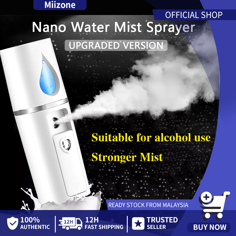 Gambar [MALAYSIA READY STOCK] Mini Nano Mist Sprayer Cooler Facial Steamer Humidifier USB Rechargeable Face Moisturizing Nebulizer Beauty Skin Care Tools With Makeup Mirror