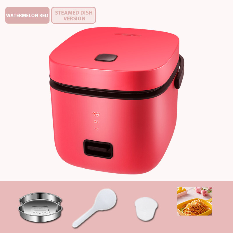 Gambar New Multicooker Rice Cooker 220v Electric Lunch Box Cook Soup Portable Electric Kitchen Suit For 1 2people 1.2L