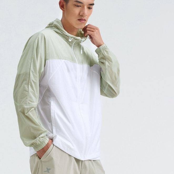 Xtep áo gió thể thao đơn Áo Hoodie Nam 2024 mùa hè mới che nắng mỏng Top 976229140252
