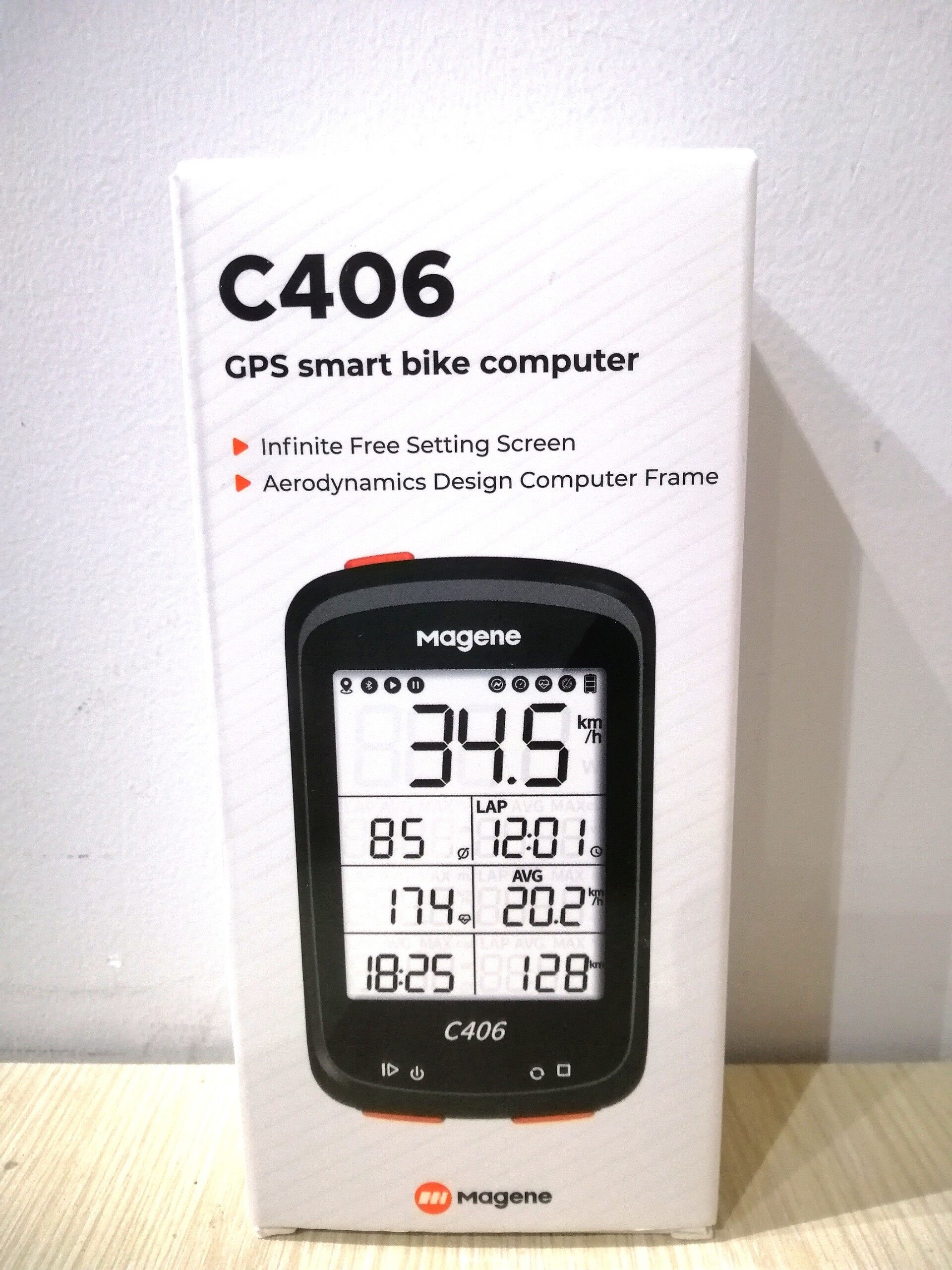 Đồng hồ tốc độ thông minh Magene C406 dành cho xe đạp sử dụng GPS