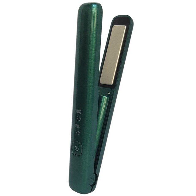 Gambar Mini Wireless Hair Straightener Iron Curling Iron 2 in 1 Hair Straightener Flat Irons Ceramic Styling Tools