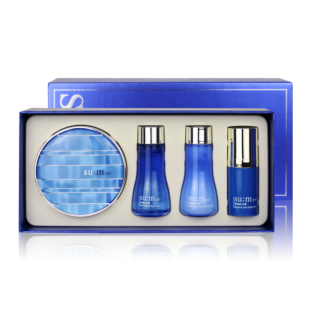Gambar SUM37 Water full CC Cushion Perfect Finish set 15gx2ea   korea cosmetic   toner   lotion   essence