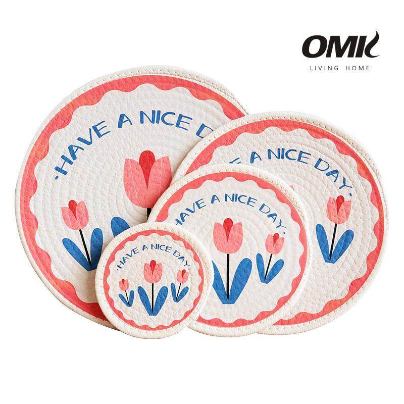 OMK Nordic style placemats for dining table cotton placemats & Coasters doormat ราคา 40 บาท*ส่งฟรี