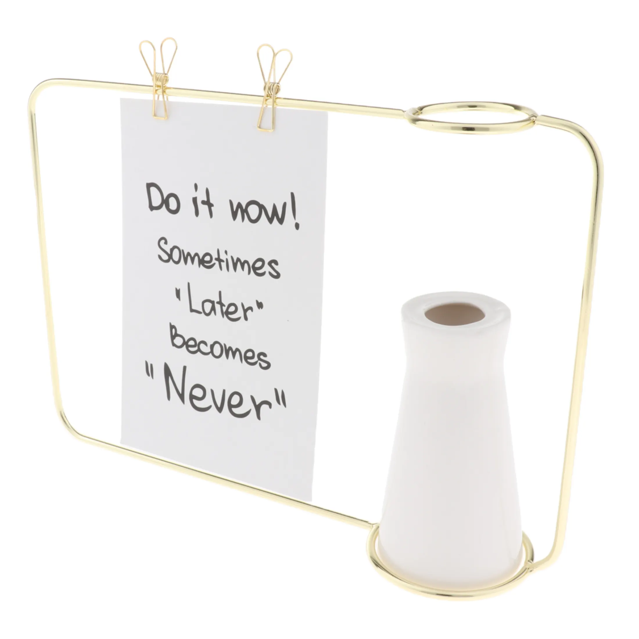 Nordic Style Iron Metal Photo Frame Flower Vase Selfie Picture Booth Holder Tabletop Selfie Picture Photo Frame Stand Lazada Singapore