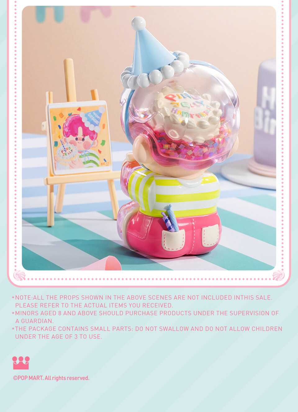 【未開封】POP MART BIRTHDAY BASH PINO JELLY PINO JELLY Birthday Bash Figurine - POP MART (Netherlands)