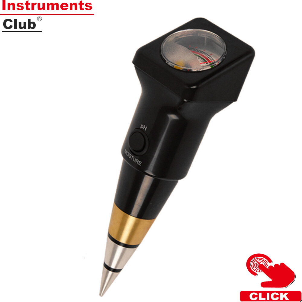 Instruments máy kiểm tra độ ph đất độ chính xác cao máy kiểm tra độ ẩm/ph của đất máy dò đất trồng vườn dụng cụ kiểm tra độ ph của đất thiết bị phát hiện đất cầm tay