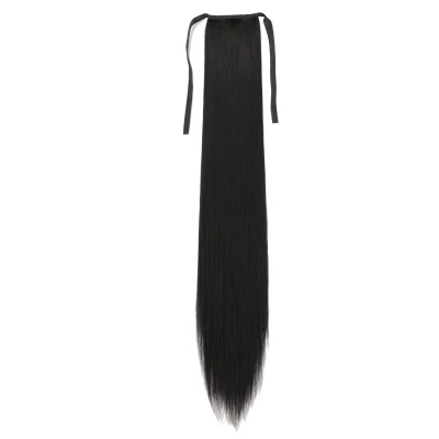 45cm/60cm/75cm/85cm Fashion Women Long Straight Drawstring Synthetic Hair Clip In High Ponytail Extension Hairpiece (4)