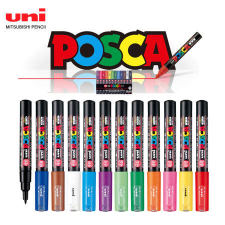 UNI POSCA PC-1M Marker Pen - 0.7mm Multi-color Art Supplies