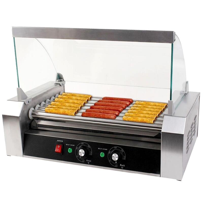 Gambar Rollers Roast Sausaga grill machina Upscale stainless steel The hot dog machine Sausage machine 7 a stick commercial