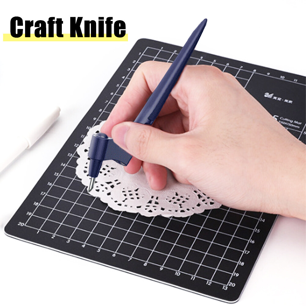 DIY Precision Carving Hobby Multipurpose Carving Stencil Cutter Scrapbooking FASESH Craft Cutting Tools Art Cutting Tool for Art Craft Stainless Steel Craft Tool w 360-degree Rotating Cutter 