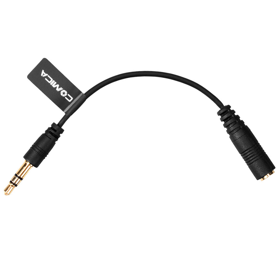 Comica CVM-CPX(TRRS-TRS) 3.5mm TRRS to TRS Audio Cable TRRS(female) to TRS(male) Microphone Audio Cable for Camera Smartphone Mic