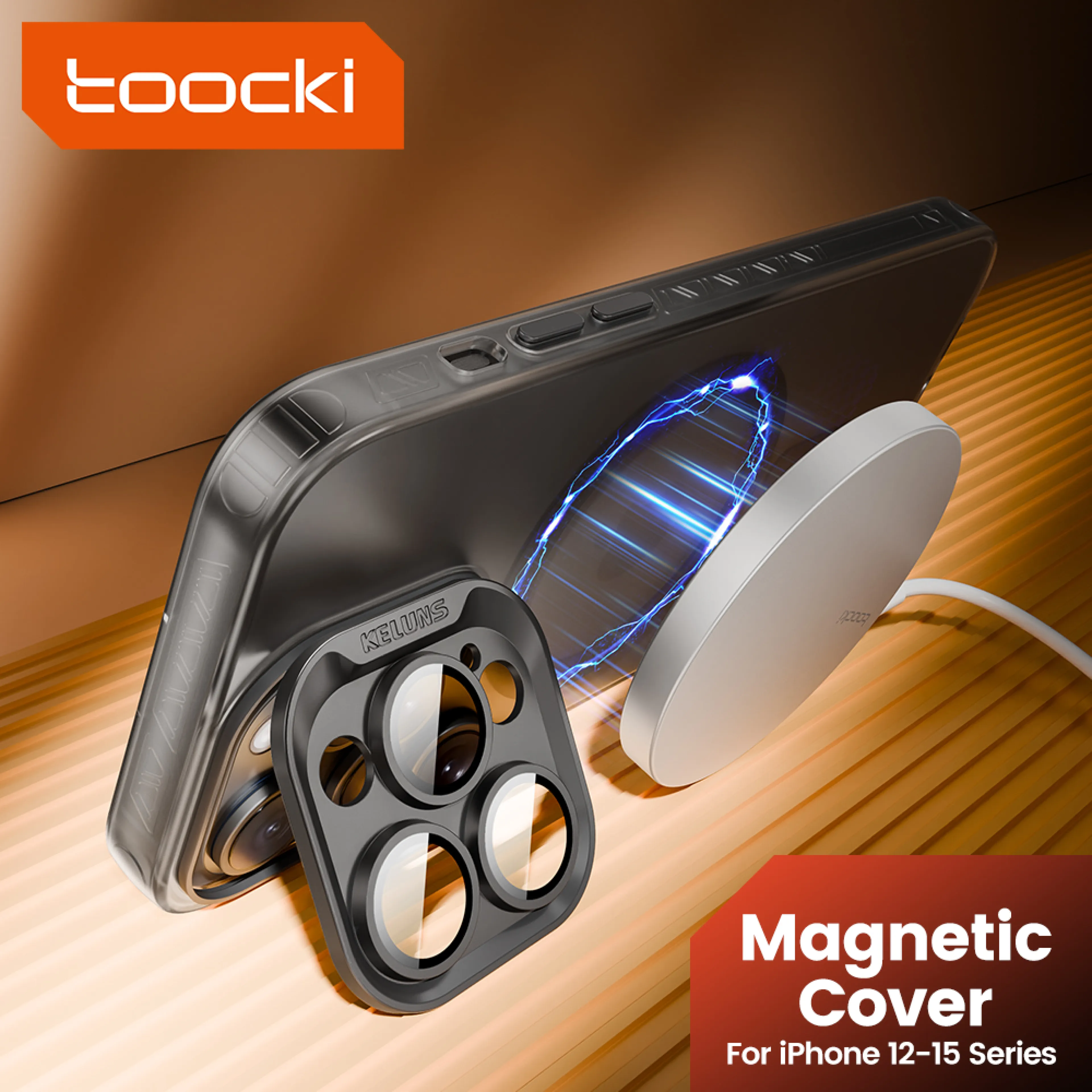 Toocki Magnetic Frosted Phone Case For iPhone 12-15 Series