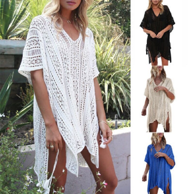 Cream Crochet Beach Cover Up Atelier Yuwaciaojp