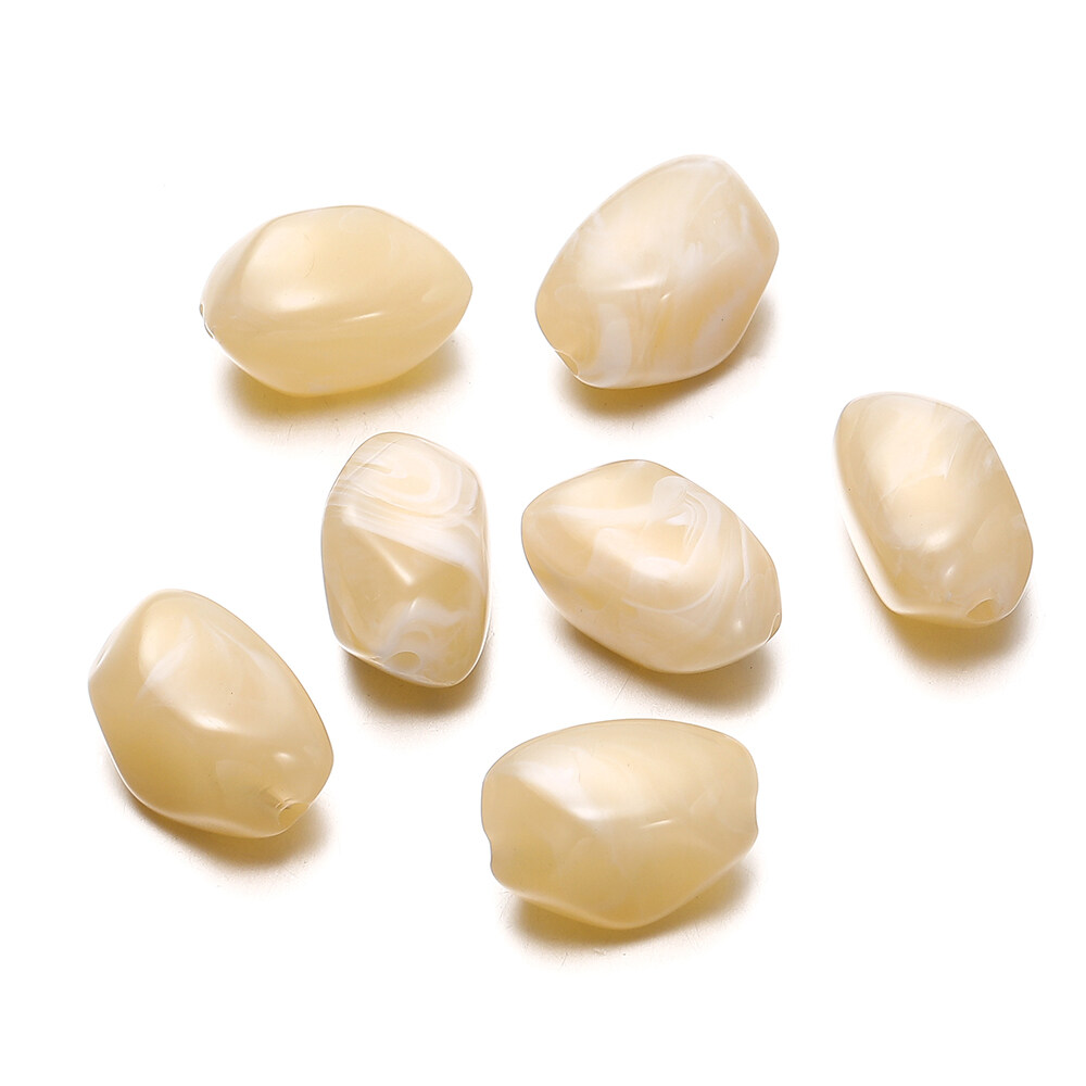 St.kunkka 10 chiếc hạt đá giả hình kim cương hạt không đều Acrylic 13x20mm cho Vòng tay tự làm trang sức vòng cổ làm phụ kiện trang sức