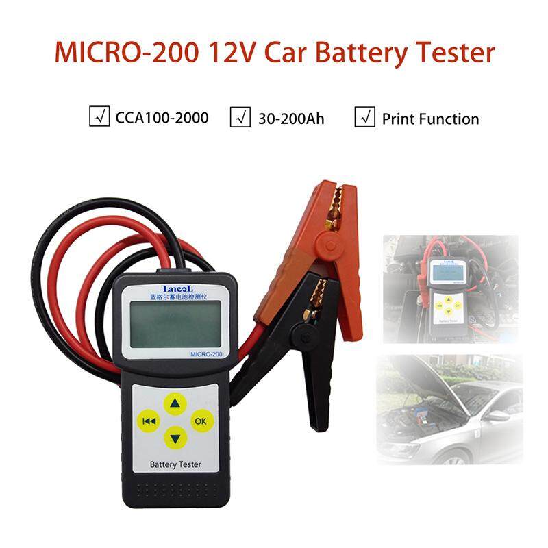 12V 30-200Ah Car Battery Load Tester MICRO-200 Charger Battery Analyzer AGM CCA