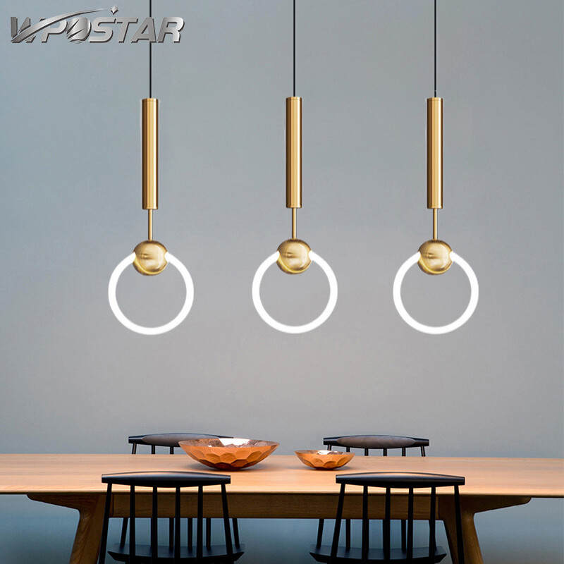 Bedroom Bedside Pendant Lamp Luxury Droplight Dining Hanging Light Gypsophila Gold Single Lamp for Dinning Room Kitchen Decor ราคา 1,342 บาท*ส่งฟรี