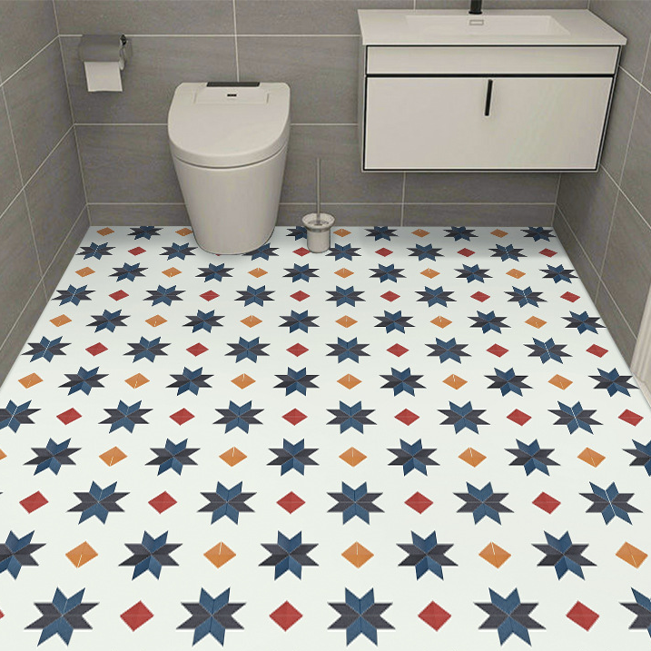 100cm Trang trí tường chống trượt sàn nhãn dán tự dính Phòng tắm nhà bếp ngói Không thấm nước Tầng nhãn dán