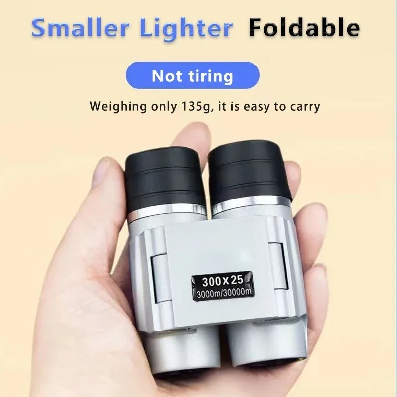 Mini Binoculars HD Telescope Compact Folding Optics Portable Long Range For Outdoor Bird Watching Hiking Accessories ราคา 392 บาท*ส่งฟรี