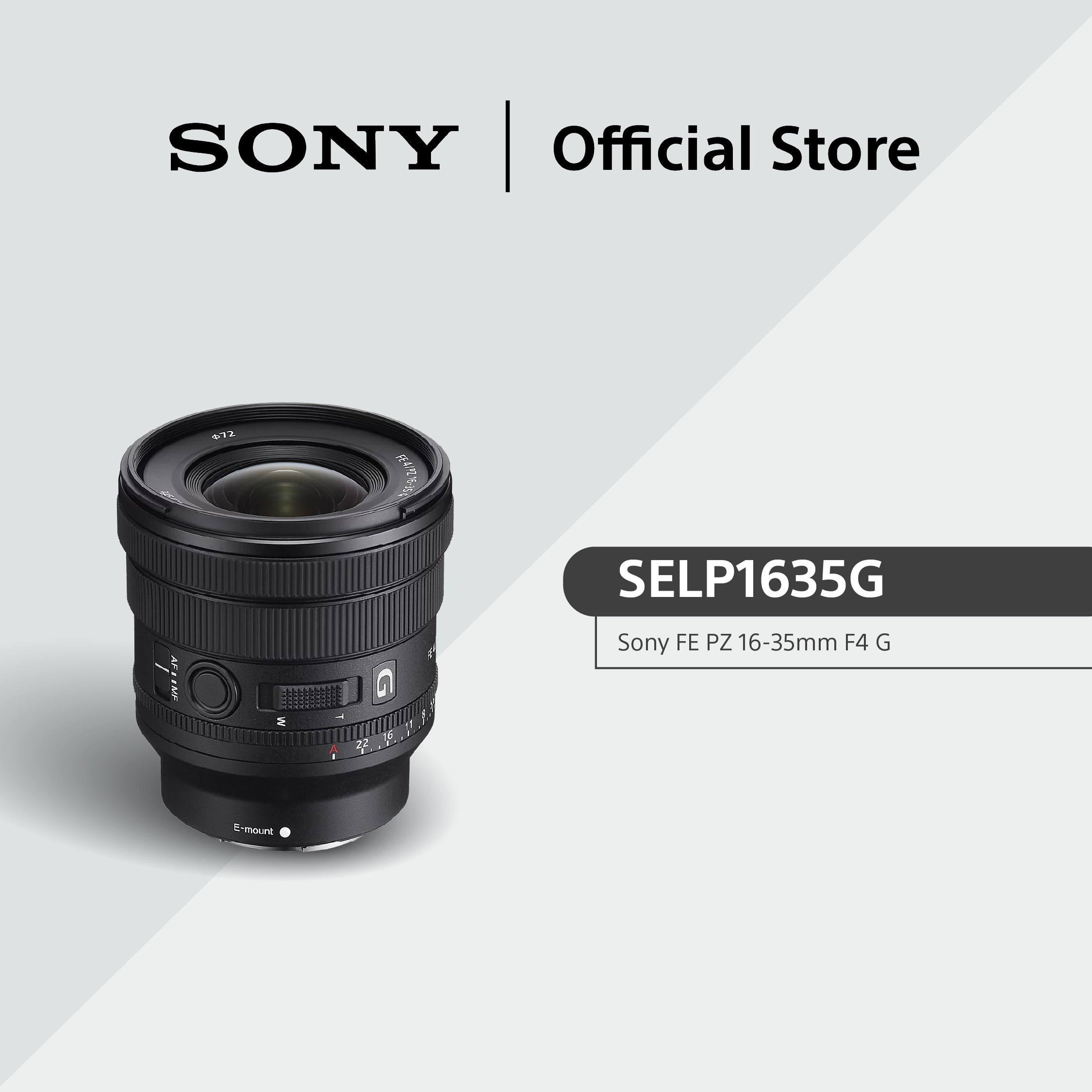 Sony FE PZ 16-35mm F4 G | G Series | Wide-Angle Power Zoom Lens | SELP1635G Harga 5,199 Ringgit*Penghantaran Percuma