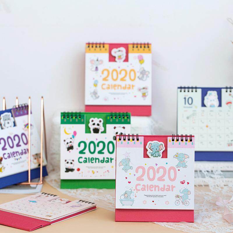 Cartoon Mini Desk Calendar 2020 Creative Cartoon Small Animal Bump