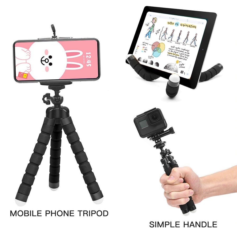 Mini Camera linh hoạt giá đỡ ba chân bạch tuộc chủ đứng núi GoPro