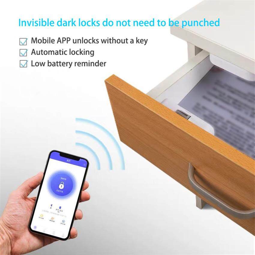 Seaan Smart Drawer Cabinet Lock Security Lock Invisible No Drill