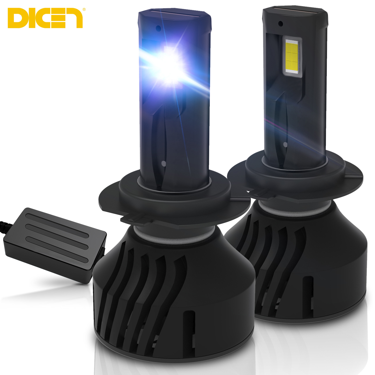 DICN 2PCS LED H11 H8 H7 H4 H11 H9 9005 HB3 9006 HB4 9012 Car Headlight CSP 6000K LED Bulbs Super Bright Lamps Fog Light Giá 324,984 Đồng*Miễn phí vận chuyển
