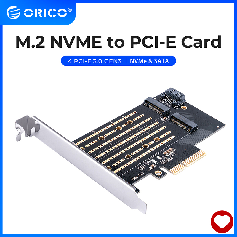 Pci express orico m2interface ssd m.2 nvme để pci-e 3.0 x4 gen3 chuyển đổi thẻ hỗ trợ 2230-2280 kích thước siêu tốc thẻ