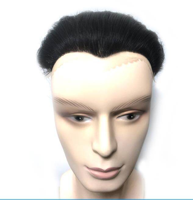 TSE Tóc Giả Miếng Dán Tóc Giả Cho Nam Tóc Giả Tóc Thật Tóc Mái Che Trán Cao Không Đường May Giấu Kín