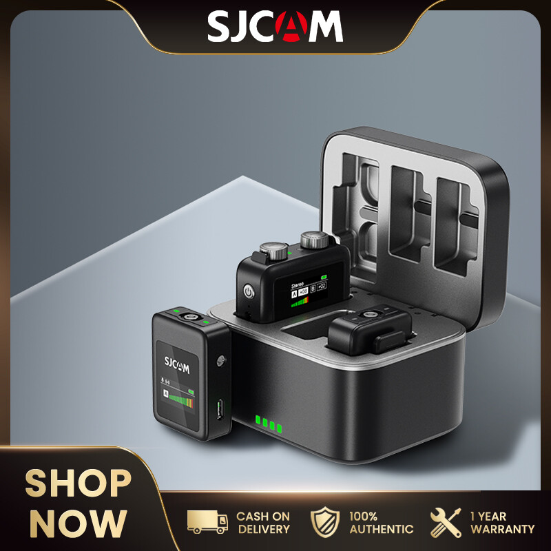 SJCAM Mic Wireless Lavalier Mic for Smartphones, Cameras, Laptops, Compact and Portable, 200 Meter Transmission Range for Vlog, Live Video, Outdoor Interview, Recording Microphone ราคา 2,390 บาท*ส่งฟรี