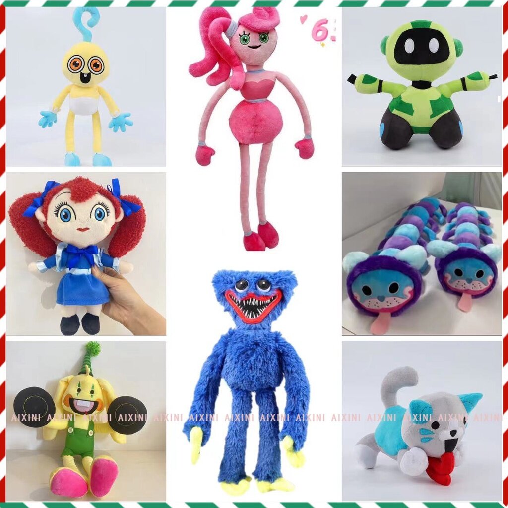 Poppy Playtime Bunzo Bunny Plush Huggy Wuggy Stuffed Dolls Throw Pillow  Baby Toy Kids Gift