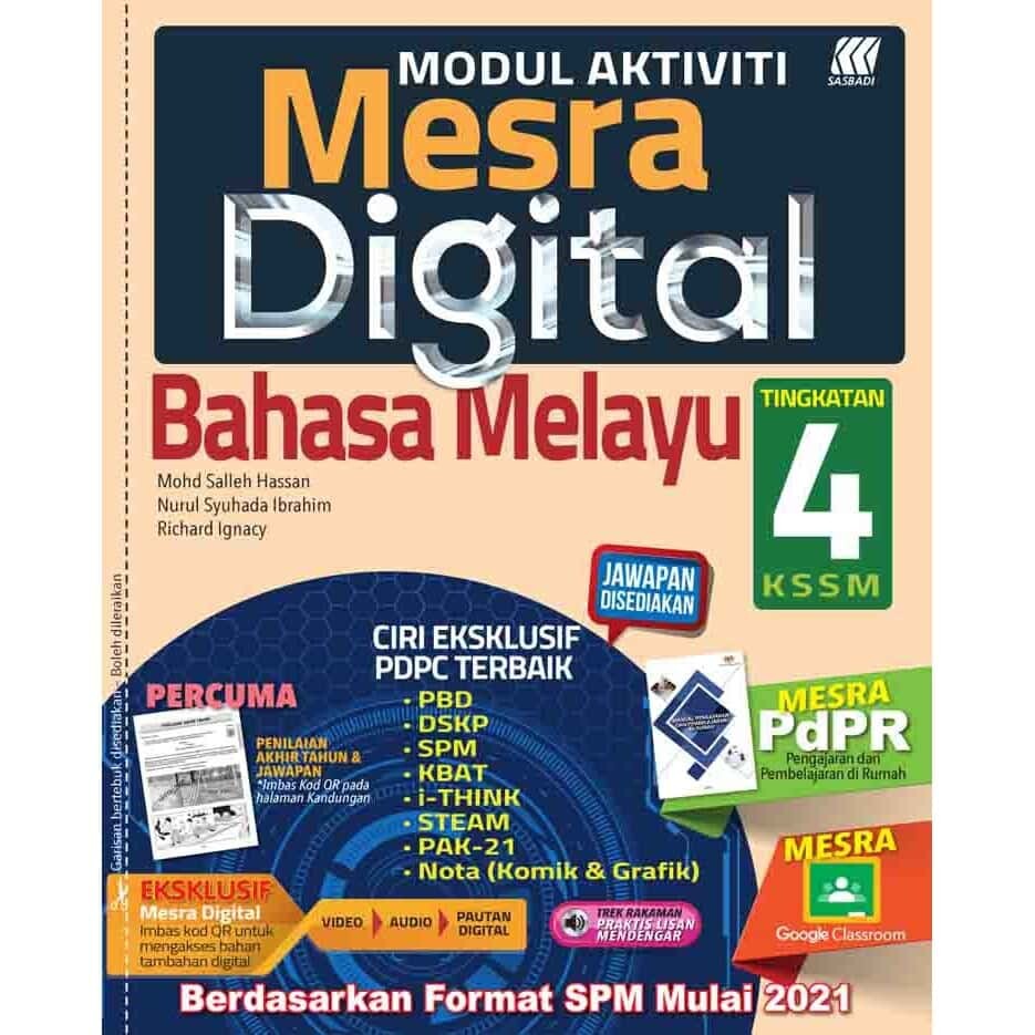 St Sasbadi Buku Latihan Modul Aktiviti Mesra Digital Kssm 2021 Matematik Mathematics Dwibahasa Tingkatan 4 Form 4 Lazada