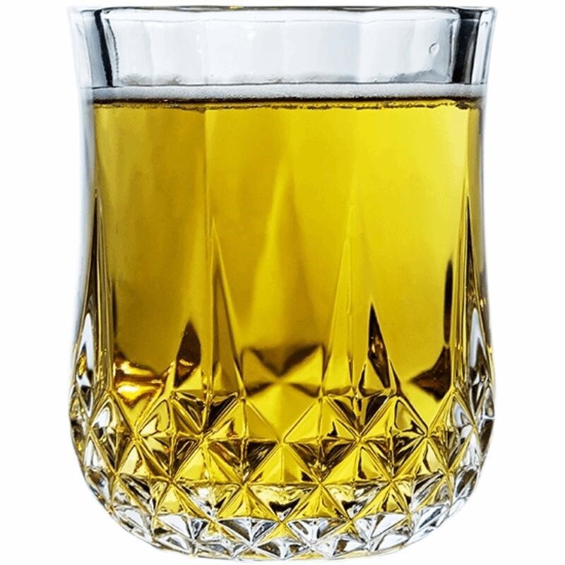 Gambar high quality Diamond stone cup whisky cocktail bar beer cup of fruit juice cup thickening heat resistant commercial diamond glass