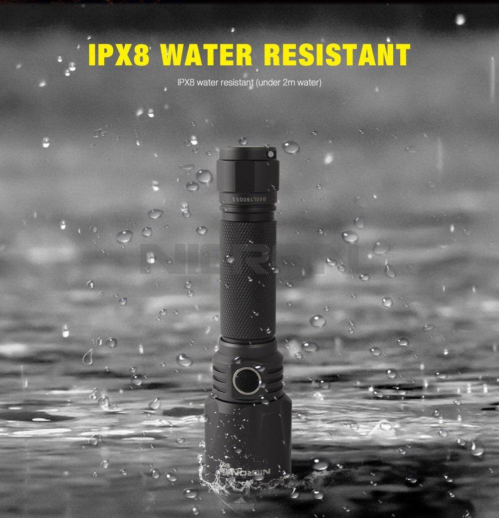 Đèn Pin NICRON B60 9W Đèn Pin LED Siêu Sáng Độ Sáng Cao Đèn Pin USB Di Động Chống Nước IPX8 1000LM B60