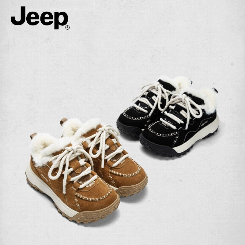 Jeep spirit mary jane 2025 Autumn/Winter New Velvet Warm Sports Thick soled Inner Height Increasing Women's Shoes ราคา 4,283 บาท*ส่งฟรี