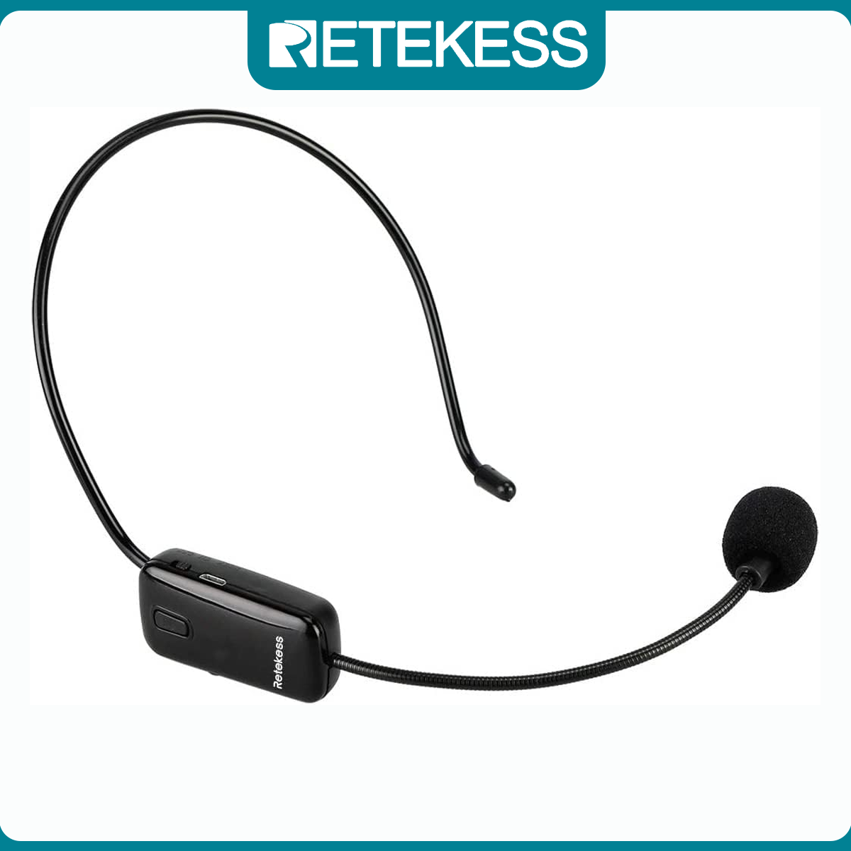 Retekess Tr503 Micro tai nghe không dây Có Thể Sạc Lại Loa Mic FM Transmitter Cho Thiết bị khuếch đại giọng nói Loa Giảng Dạy Cuộc Họp Và hướng dẫn viên du lịch