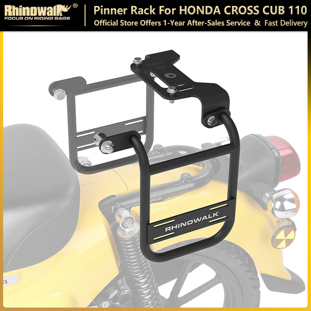 Rhinowalk Motorcycle Rear Rack For HONDA CROSS CUB (C110x) Abrasion Resistant Motorcycle Side Saddle Bag Mounting Rear Rack Rear Rear Rack Travel Luggage Storage Rack Motorcycle Accessory With Mounting Tool ราคา 2,199 บาท*ส่งฟรี