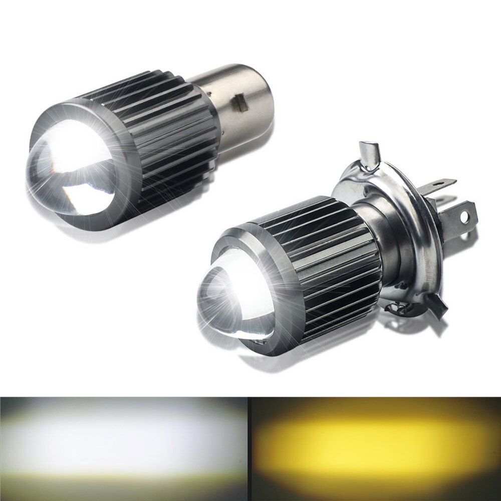 1Pc H4 H6 Ba20d Moto Led Motorcycle Headlight Bulbs Csp Lens Moto 6000Lm Hi Lo Lamp Scooter Accessories Fog Lights 6000