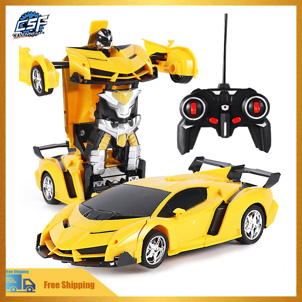 Autobots 2 In 1 Electric RC Car Transformation Robots Children Boys Toys