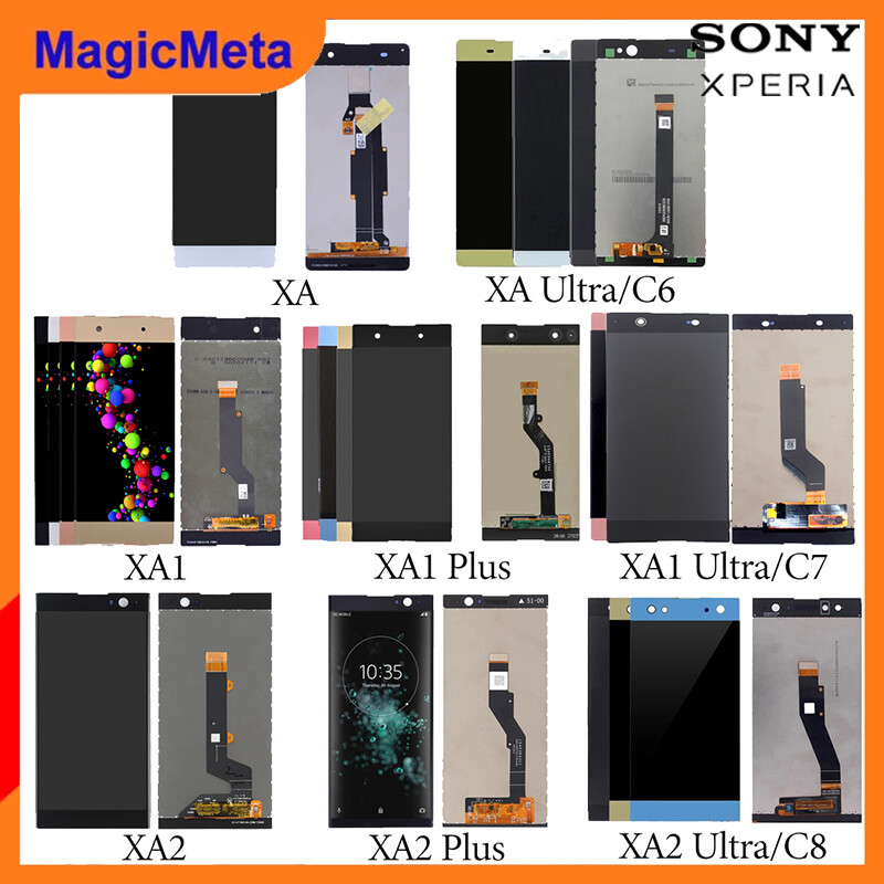 Magicmeta màn hình ips lcd ban đầu cho sony xperia xa xa ultra/c6 xa1 xa1 plus xa1 ultra/c7 xa2 xa2 plus màn hình lcd bộ phận lắp ráp cho bộ số hóa màn hình màn hình cảm ứng thay thế cho sony xperia xa xa ultra xa1 xa1 plus xa1 ultra xa2 xa2 plus