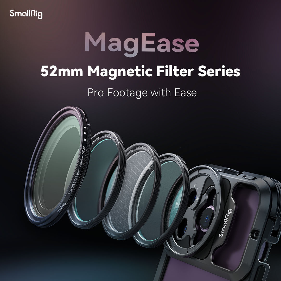 SmallRig 52mm Magnetic Variable ND CPL Black Mist Star Cross Lens Filter