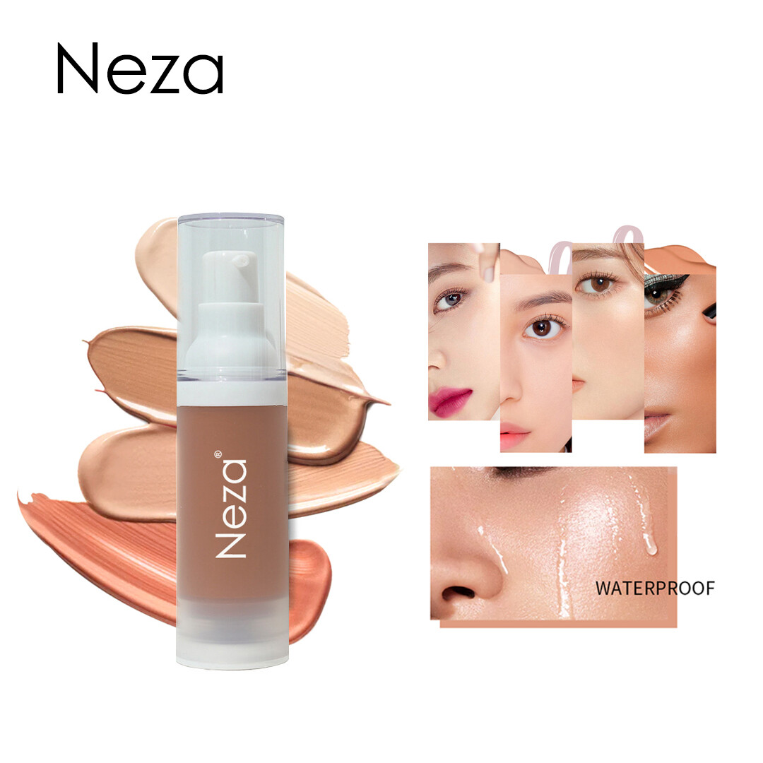Gambar Neza Waterproof Foundation Longlasting Oil Control Concealer Primer Covers Fine Lines and Spots Makeup Base