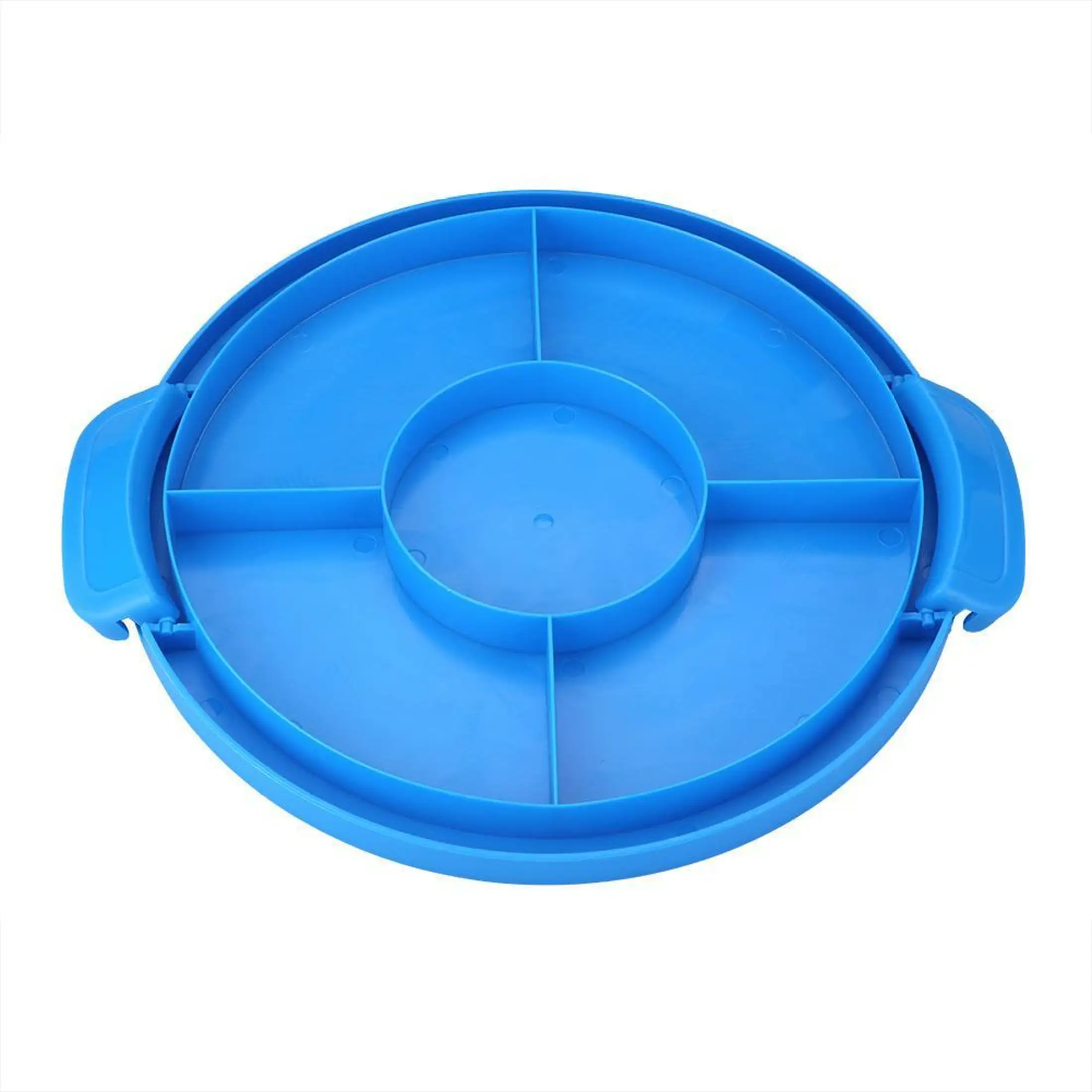 Portable Round Clear Cake Carrier, 10 Inch Storage Container With Lid And Handle