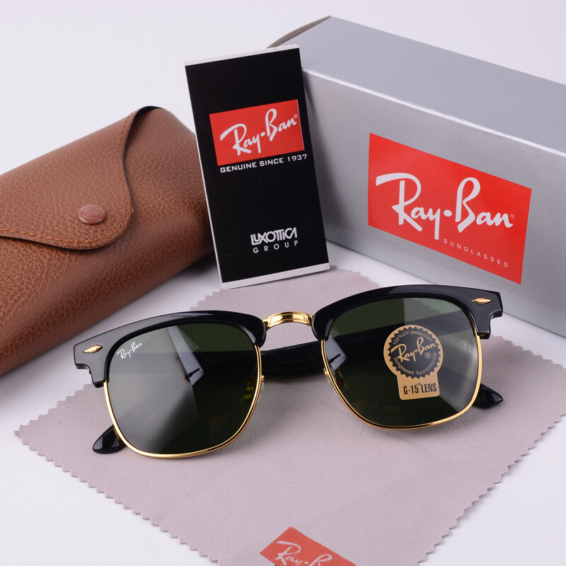 Kính râm uv400 rb3016 kính râm nửa gọng retro mát mẻ cổ điển cho nam nữ kính râm lái xe tráng men thời trang cho nam