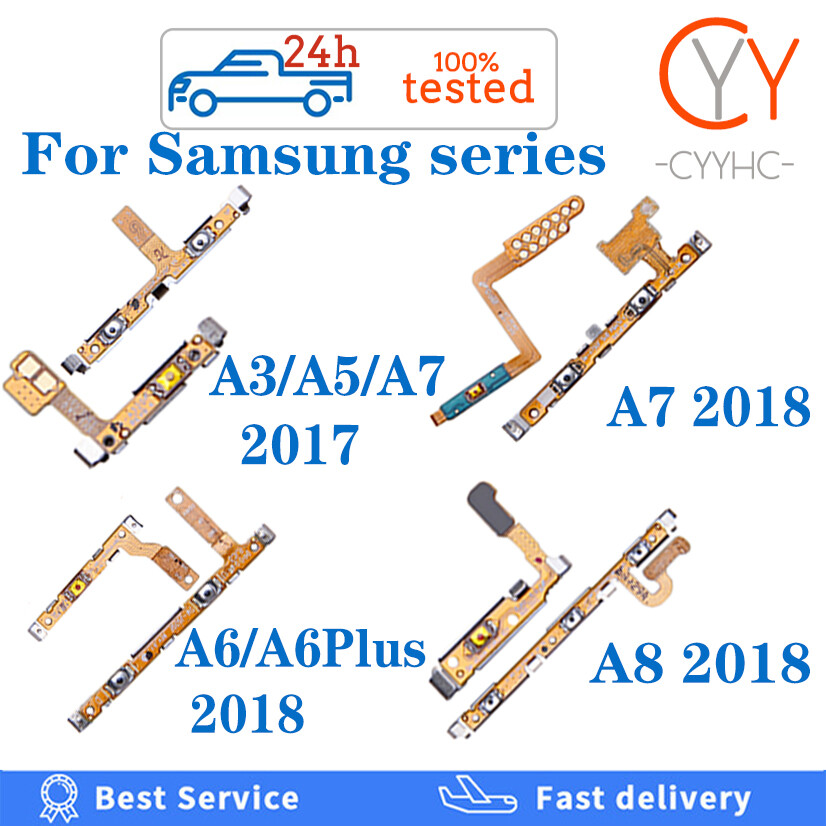 Nút âm lượng nút bật tắt nguồn cáp dẻo cho samsung galaxy a3 a5 a7 2017 a6 plus a7 a8 plus 2018 cáp phụ tùng thay thế